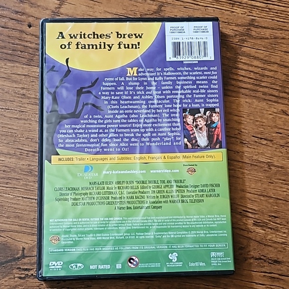 Mary-Kate and Ashley Olsen Double Double Toil and Trouble DVD - Picture 2 of 3